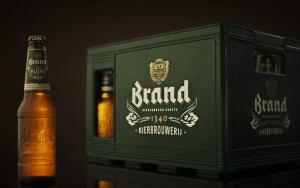 Nieuw krat Brand bier